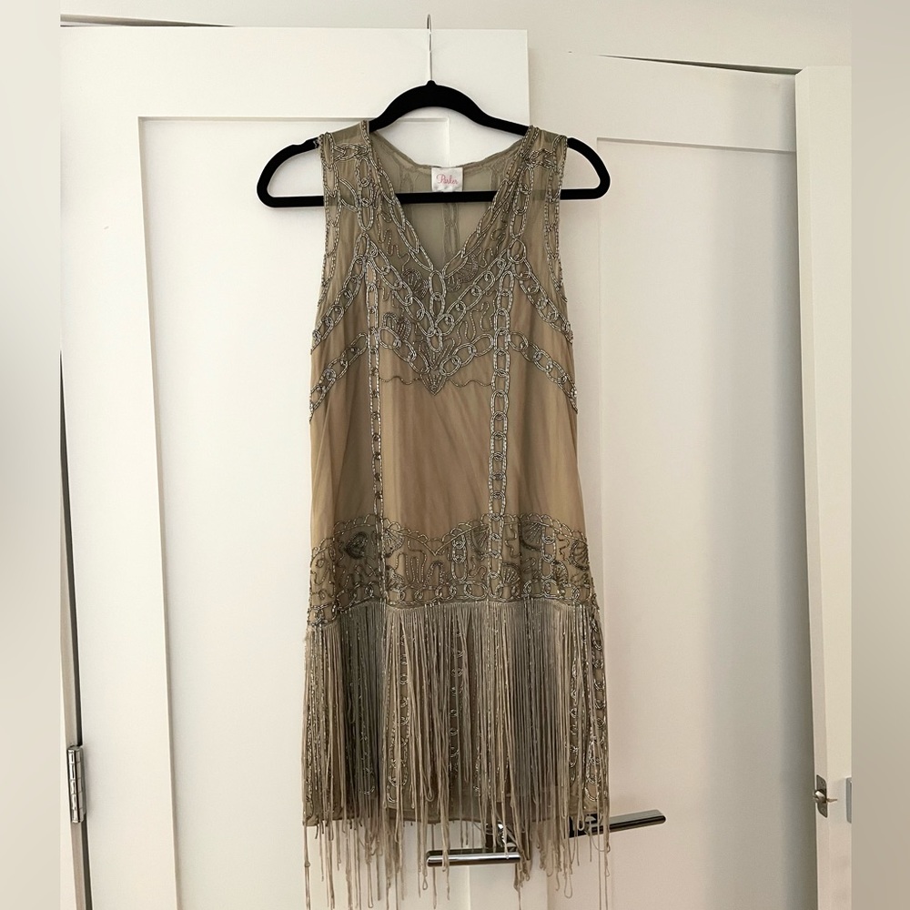 NWOT Parker Beaded Gatsby Shift Dress
